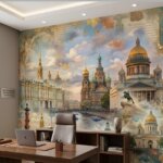 коллаж Санкт-Петербурга купить на стену