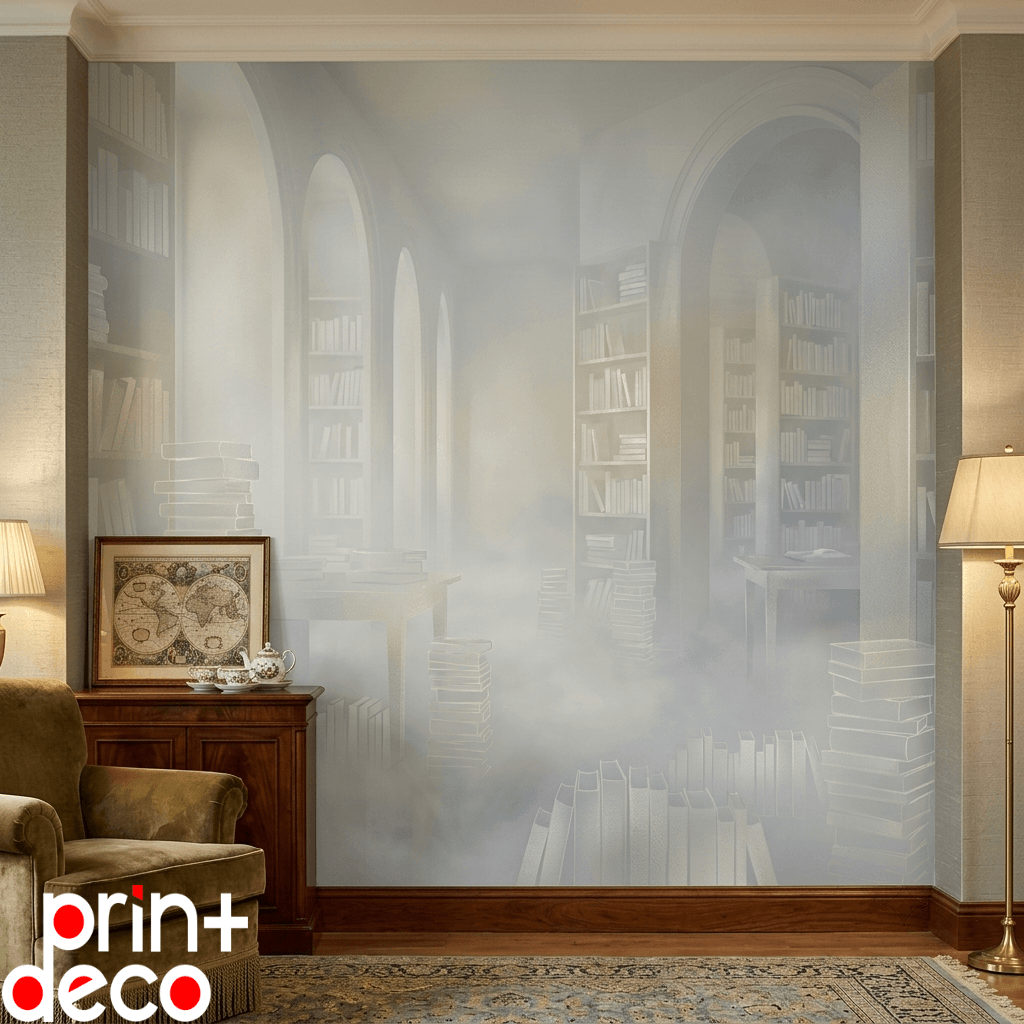 фотообои библиотека и книги купить